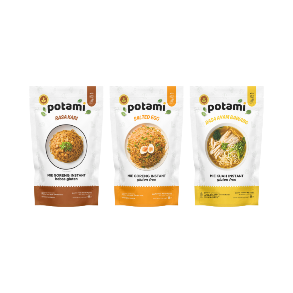 

Potami Mie Instan Goreng & Kuah Gluten Free - 65g