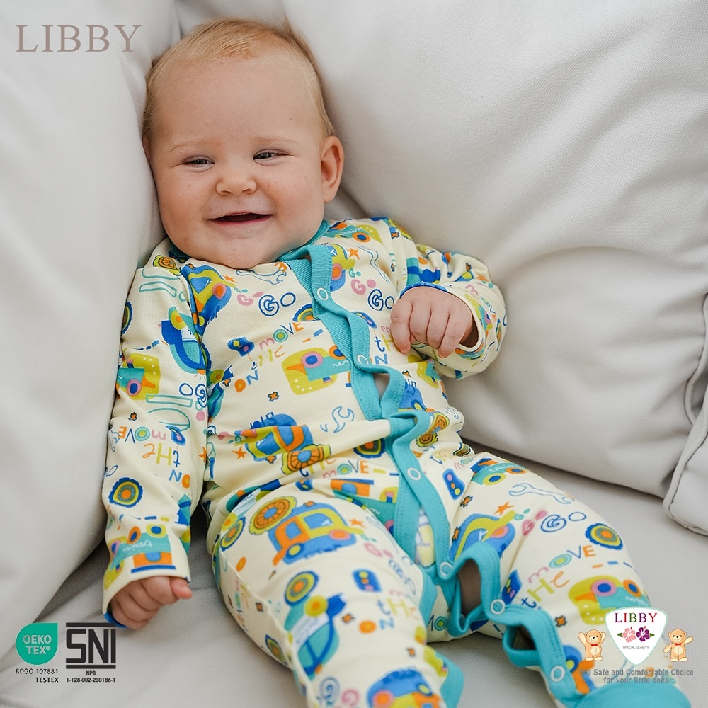Sleepsuit Libby | Sleepsuit Bayi | Sleepsuit Bayi Laki laki | Sleepsuit Bayi Perempuan | Sleepsuit N