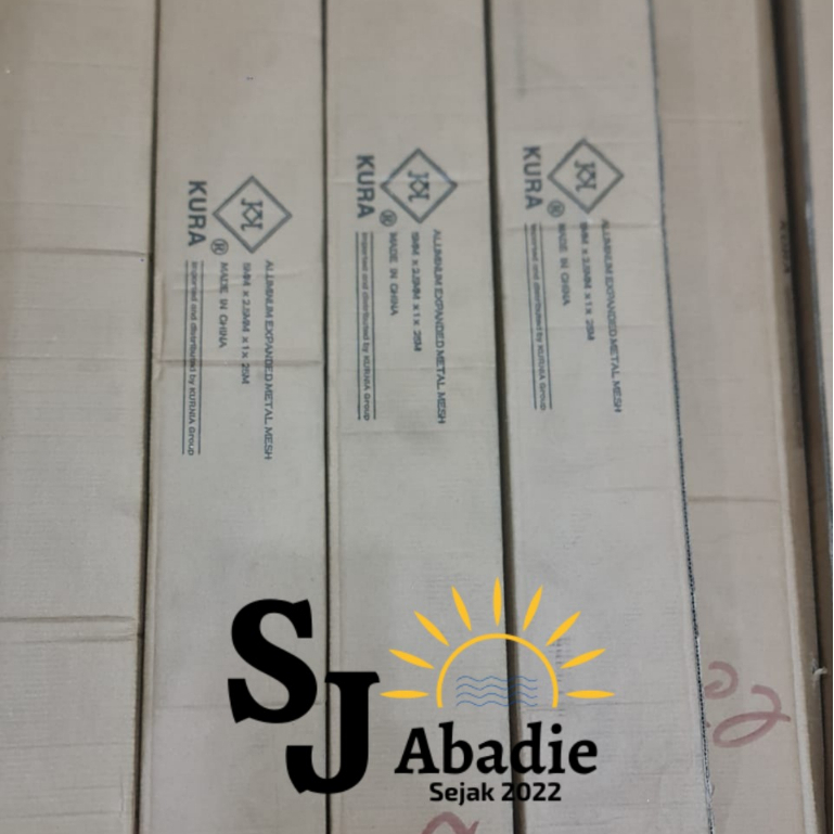 (1 ROL) KURA Kawat Parabola Aluminium Expanded Wire Mesh 8,5 Kilogram | SJ ABADIE |