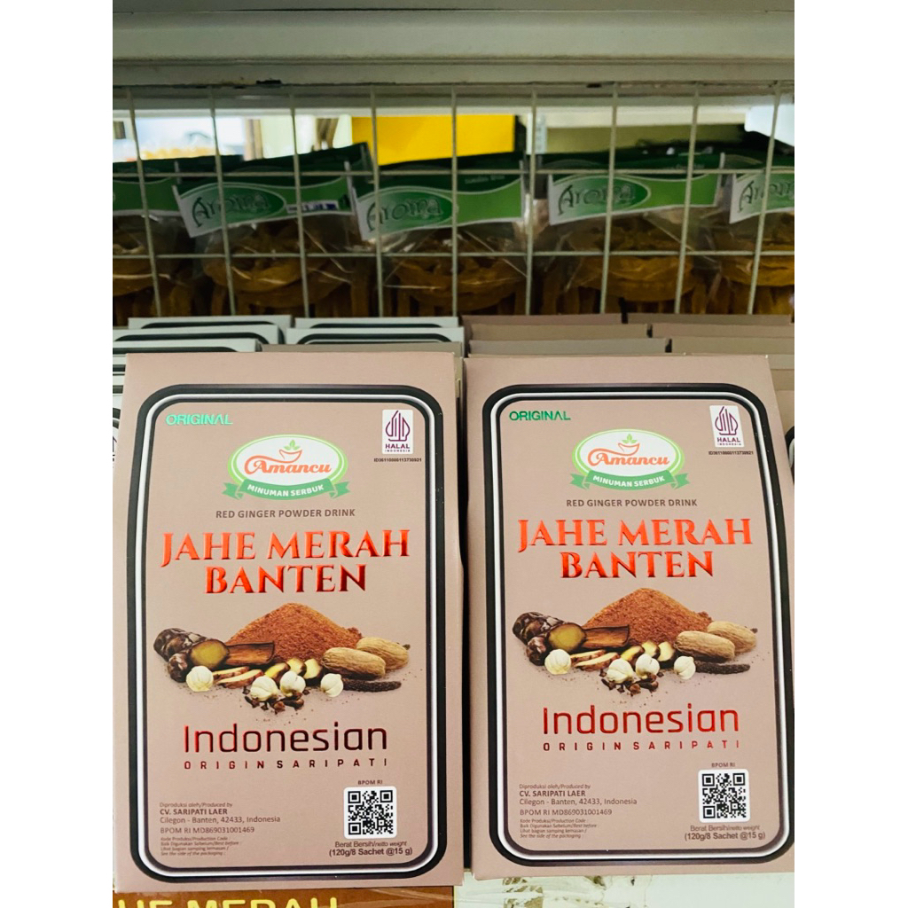 

Amancu Jahe Merah Gula Aren/Jahe merah Banten