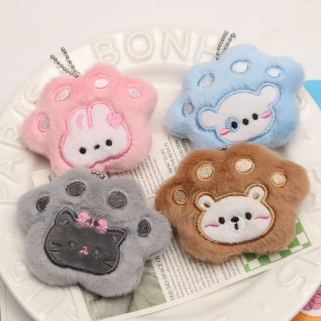 Gantungan kunci boneka paw | gantungan kunci feet | gantungan kunci boneka lucu | gantungan kunci bo