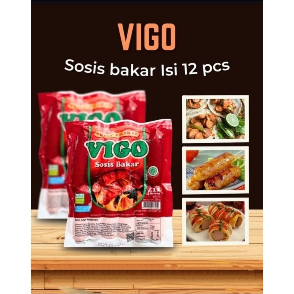 

Vigo Sosis Bakar isi 12 pcs | Ayam & Sapi