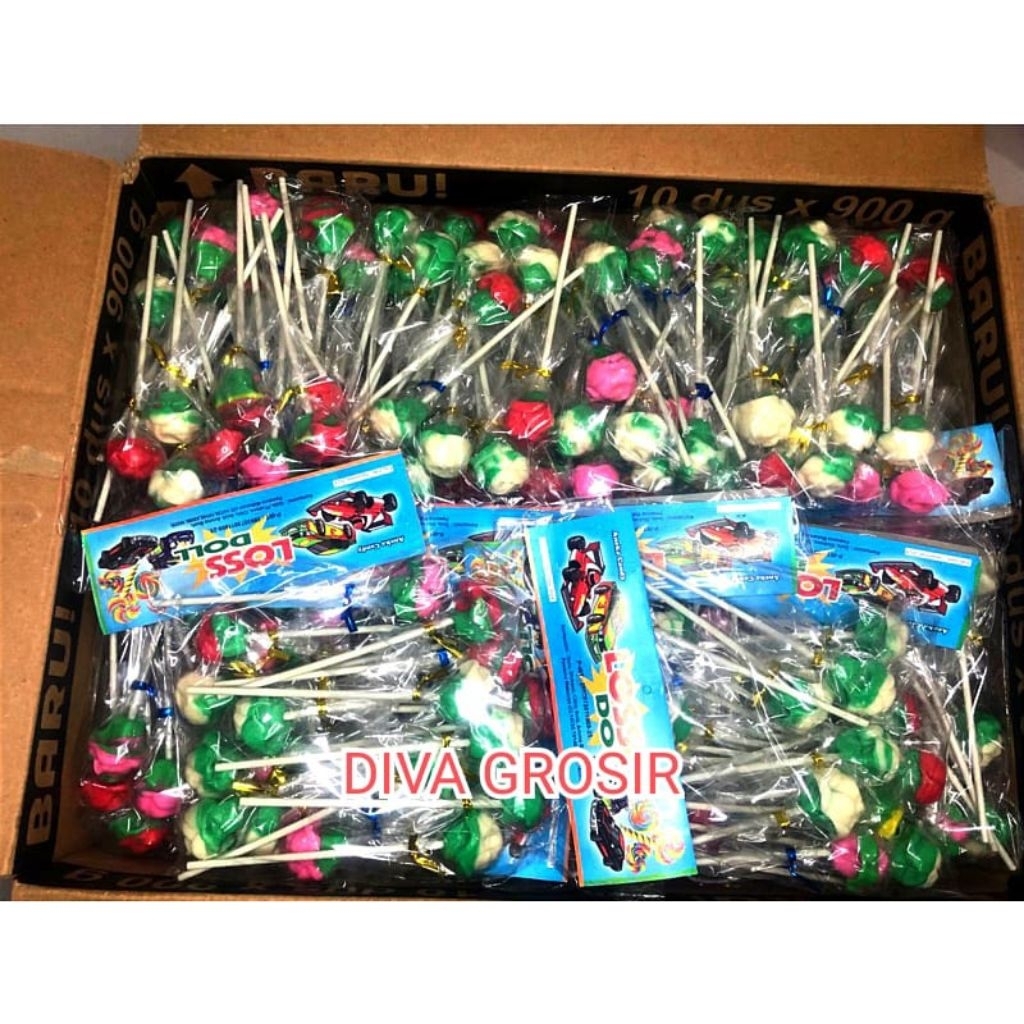 

GROSIR 1 KARTON PERMEN LOLIPOP MAWAR ISI 50 PCS