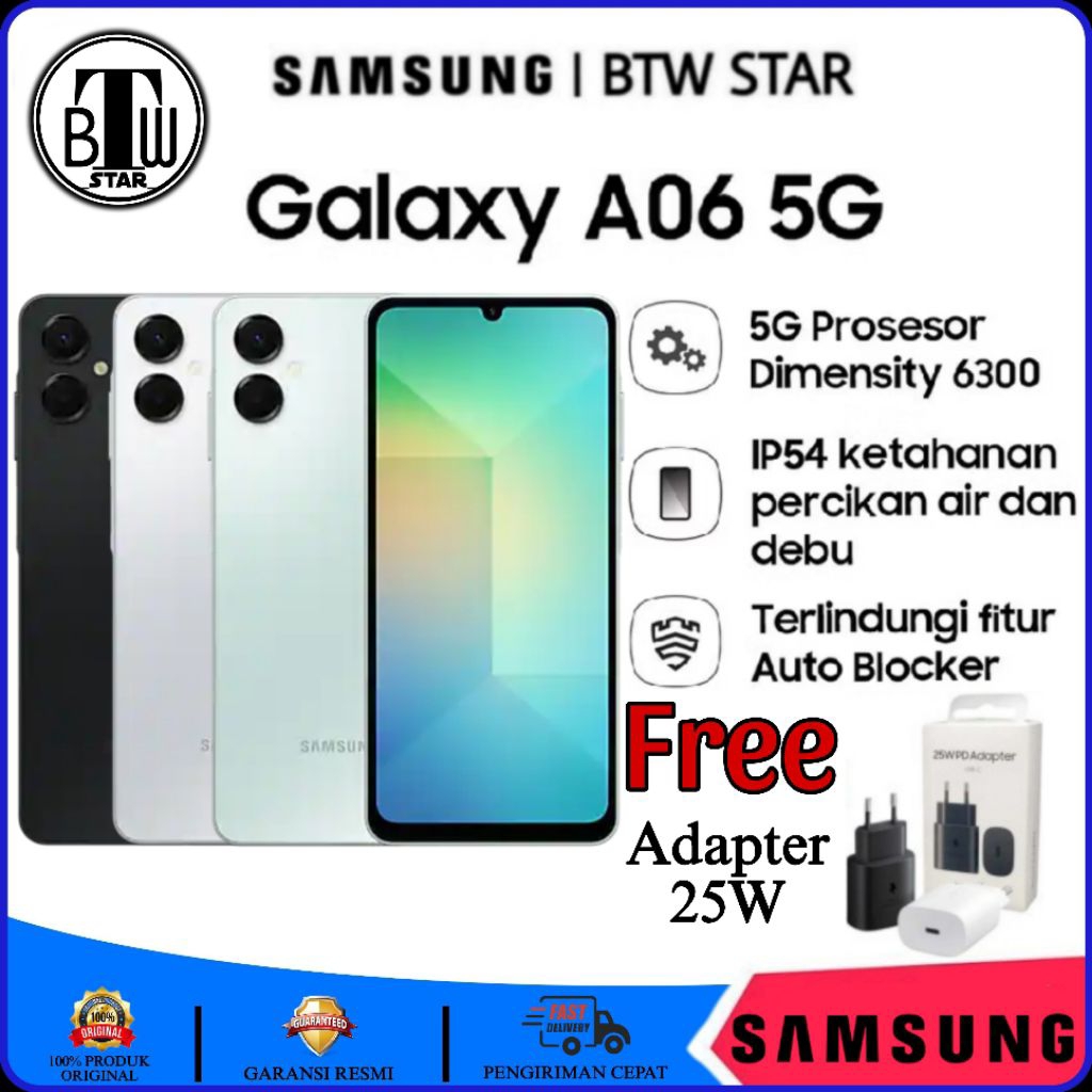Samsung Galaxy A06 5G 6/128GB | GARANSI RESMI SEIN