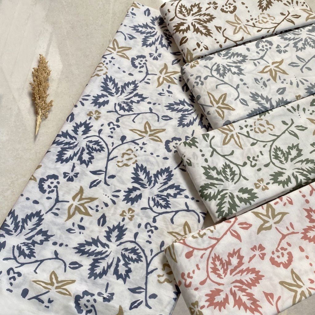 Kain batik seragaman menyerap keringat, kain batik motif bunga, kain batik pekalongan