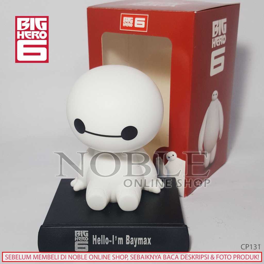 Baymax Figure Bobblehead Big Hero 6 Icon Teknologi White Robot Super Hero Hobi Kado Keren Hiasan Mob
