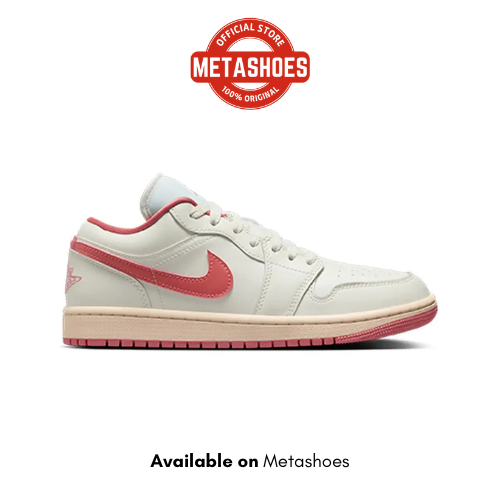 Sepatu Basket Air Jordan 1 Low Women's Basketball Shoes - Sail Original
