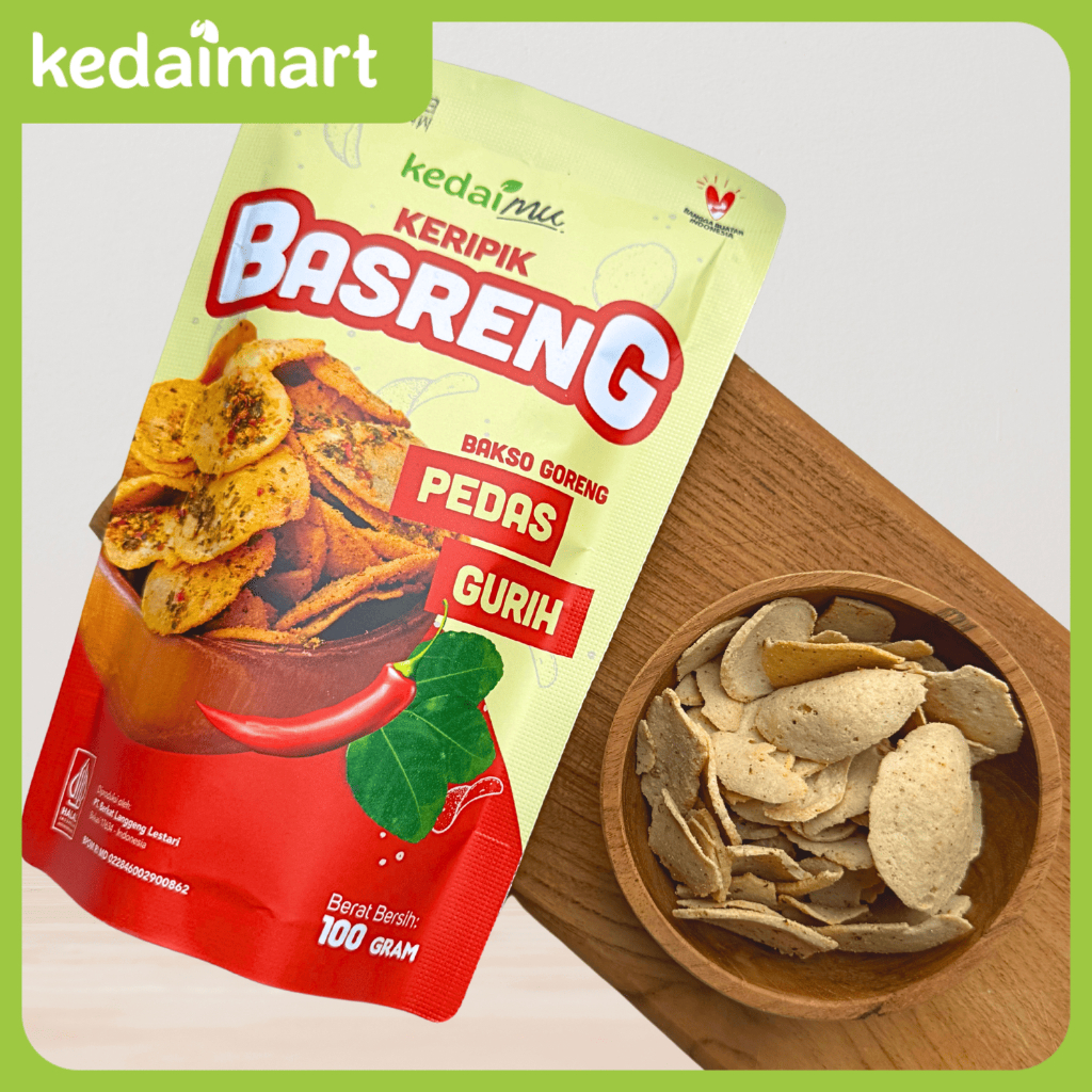 

KedaiMu Keripik Basreng Pedas Gurih 100 Gram