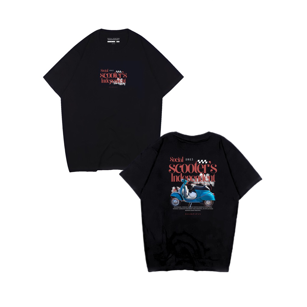 Tshirt Social Scooter's Independent Anniversary 2nd Black