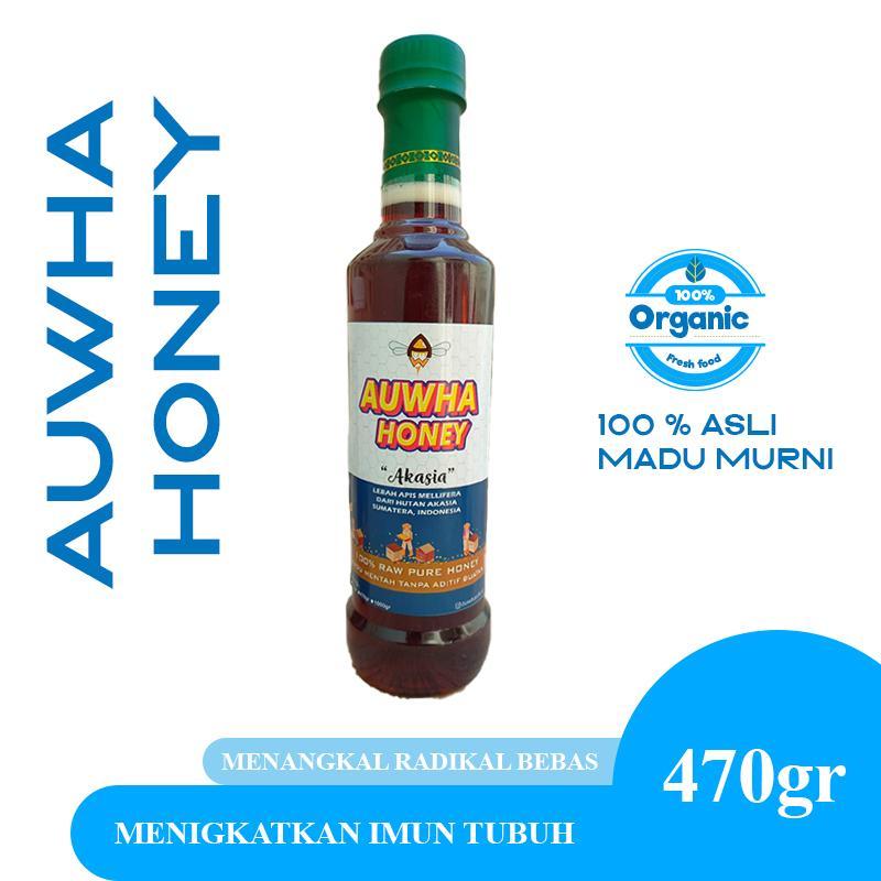 

Madu Murni Auwha Honey 100% Nektar Akasia Madu Asli 470gr
