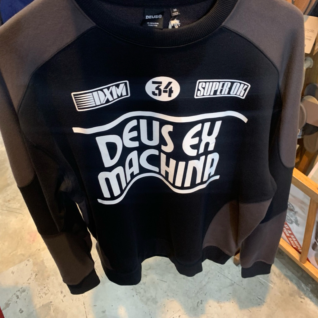 Hoodie Pria Deus Ex Machina Original Fixed Crew Black New