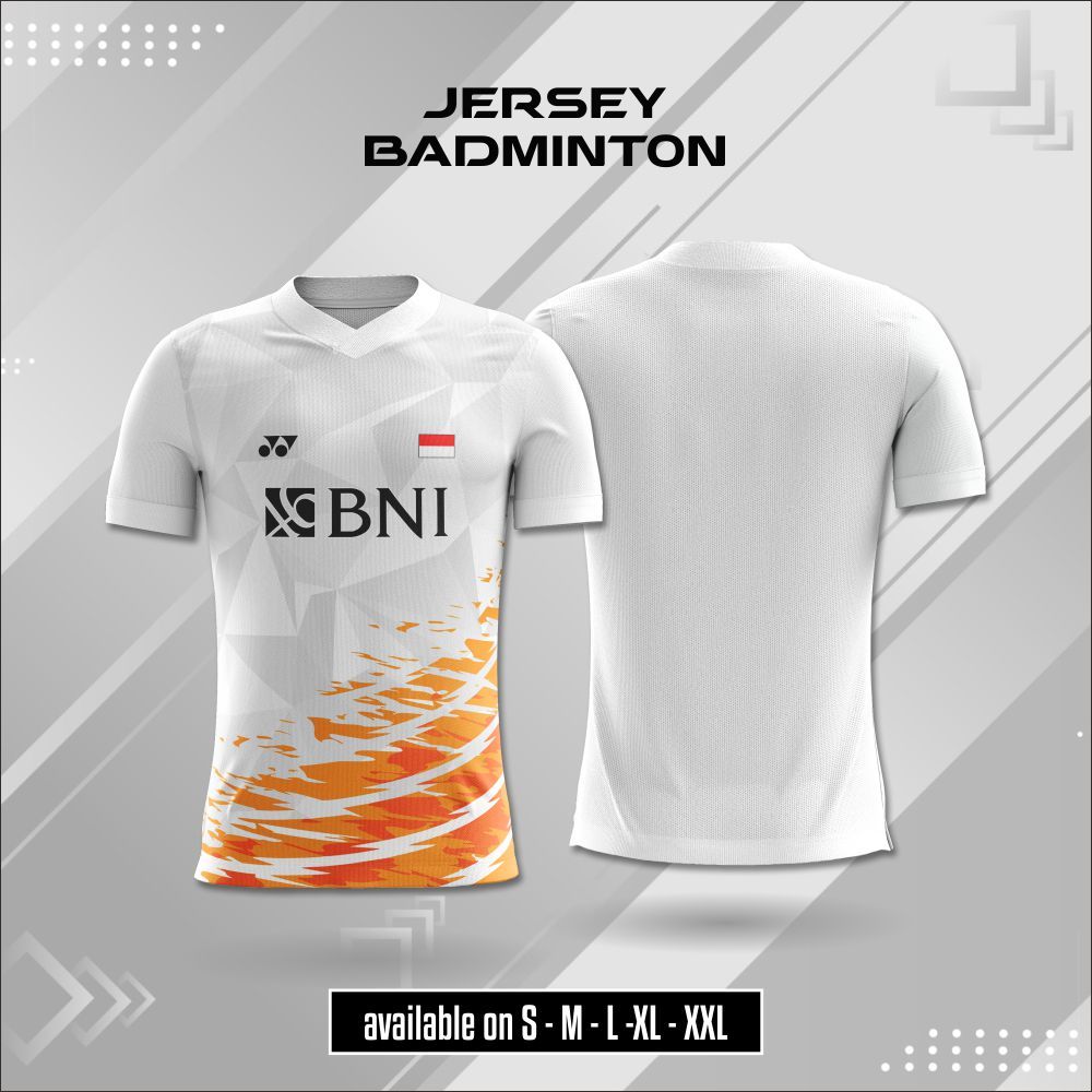 Kaos Badminton Unisex 5 - Jersey Bulutangkis Dry Fit Lengan Pendek