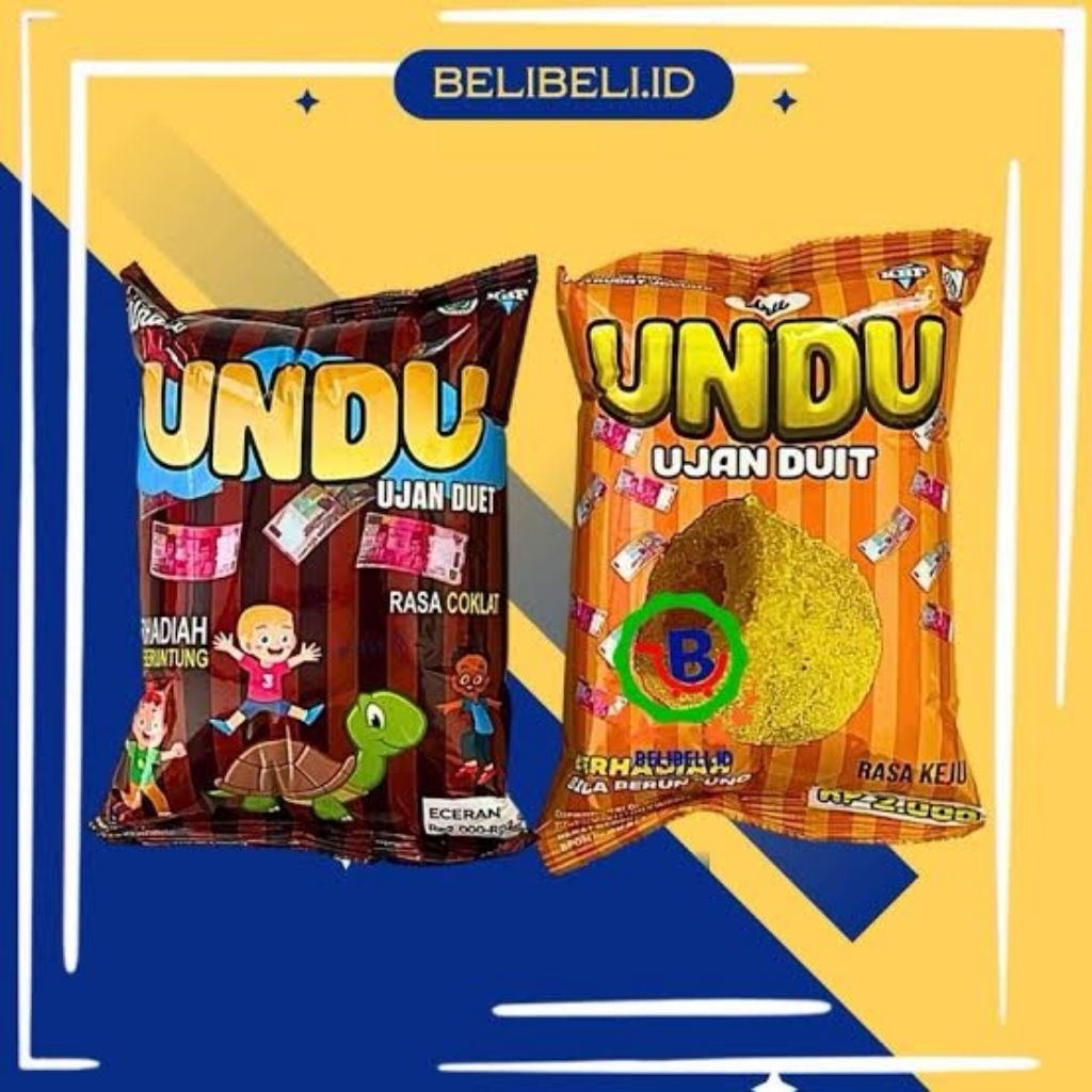 

Ciki Undu berhadiah uang tunai (ISI 5PCS) - Ciki berhadiah uang