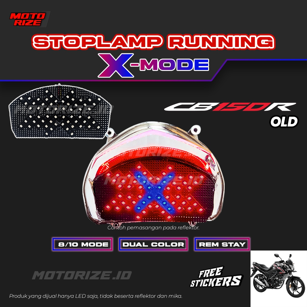Stoplamp Running X Mode Cb 150 R Old  Lampu Rem LED Motor Variasi Motorize