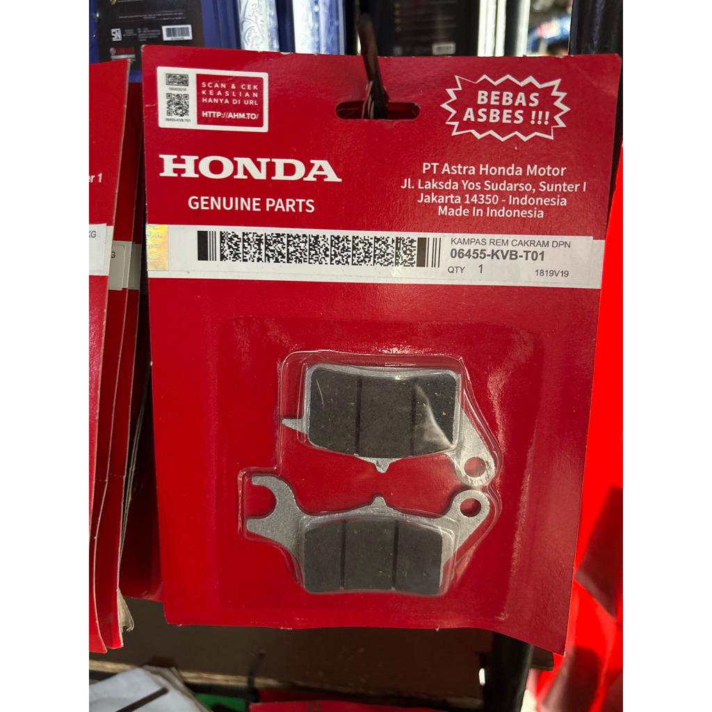 kampas rem dispad depan beat vario 06455-KVB-T01