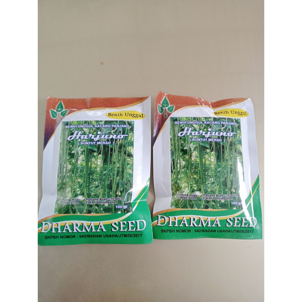 HARJUNO 100 Gram Kacang Panjang BUNTUT MERAH Tahan Virus