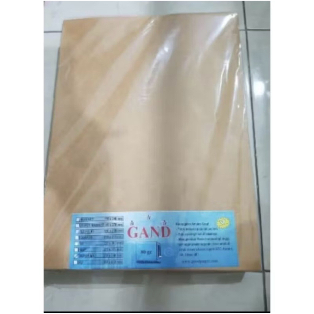

Amplop Coklat Gand Map + Seal ( isi 100 Lbr ) 290*390mm 80 gram