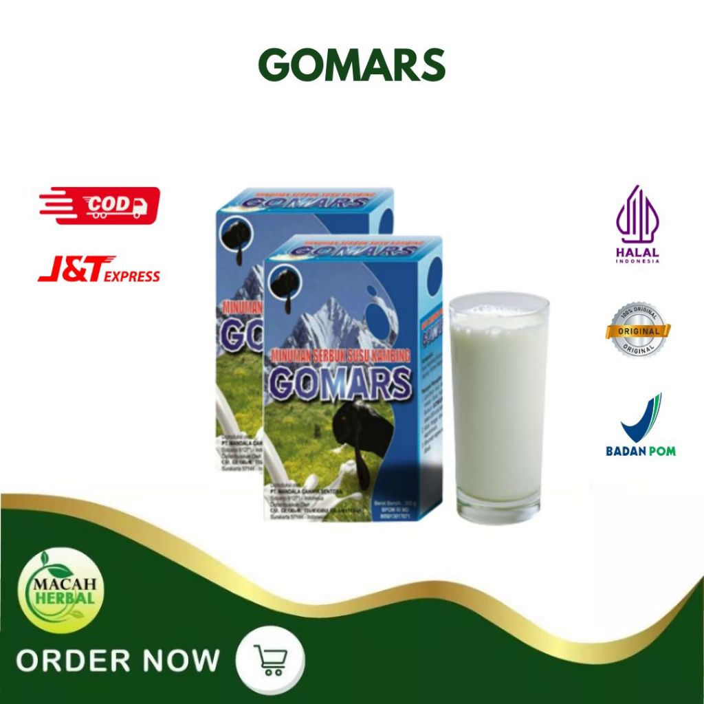 

SUSU GOMARS/GOMARS SUSU KAMBING ETAWA/GOMARS 200GR