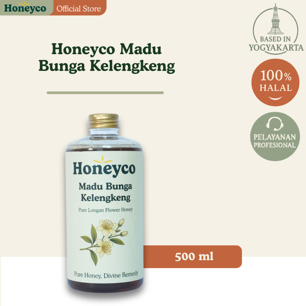 

Honeyco Madu Bunga Kelengkeng 500 ml BPOM