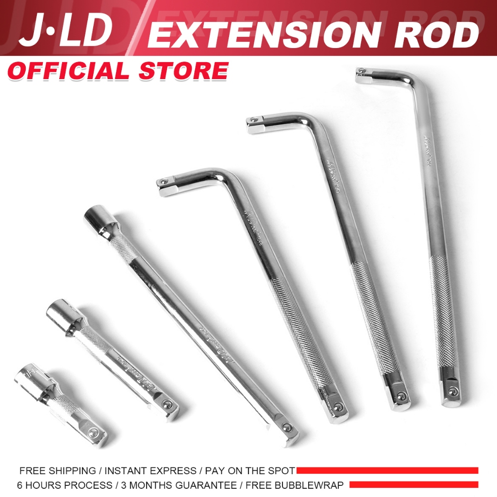 JLD 1/2 Extension Bar 3/5/10 Inch Gagang Kunci Shock L Kunci Shock Konektor Gagang Sambungan Sock Pa