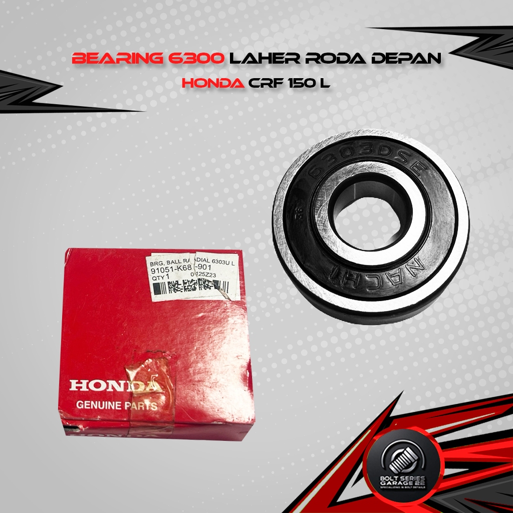 Bearing 6303U Laher Nap Gear Tromol Belakang Roda Belakang Kiri CRF 150L Crf150L