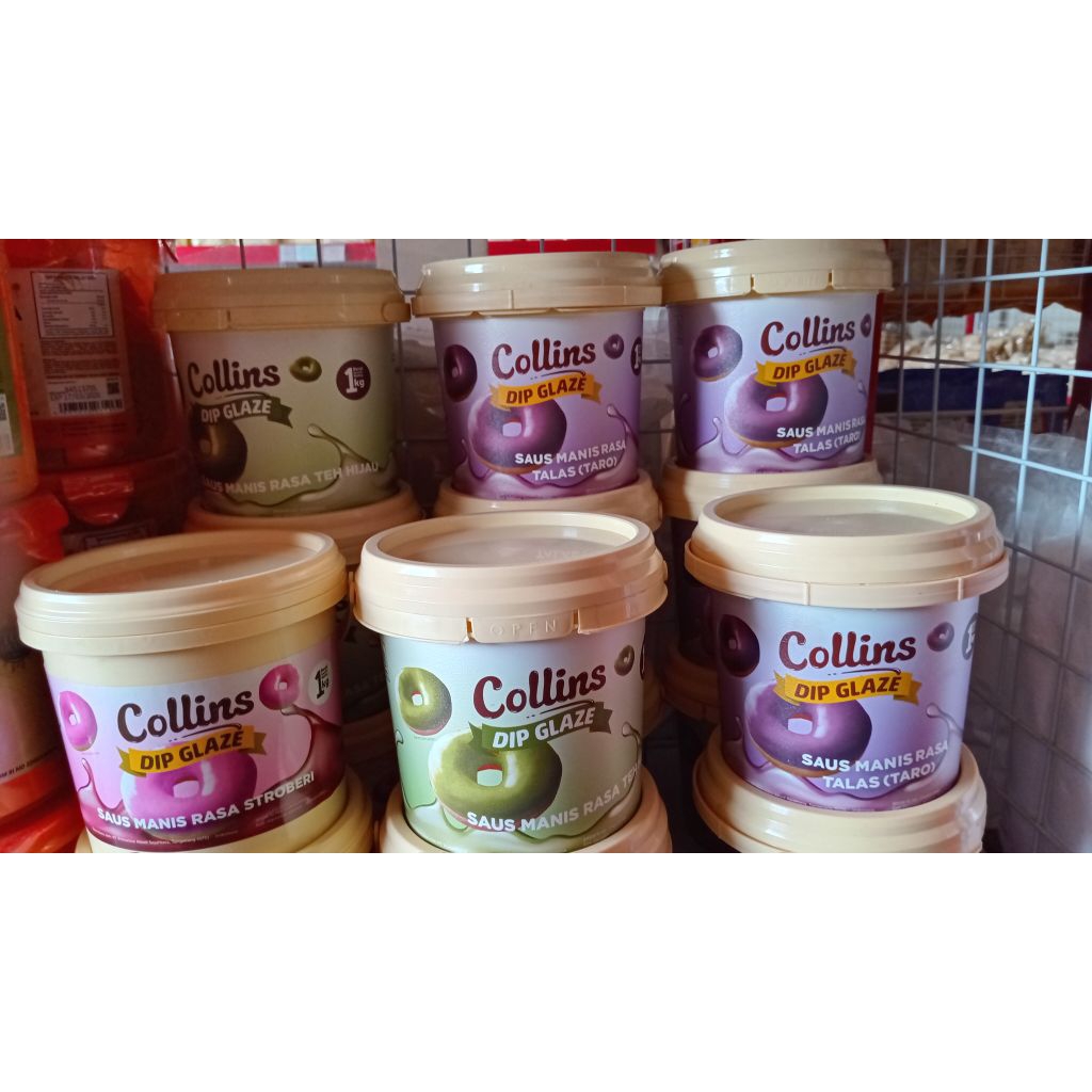 

collins dip glaze matcha dan taro