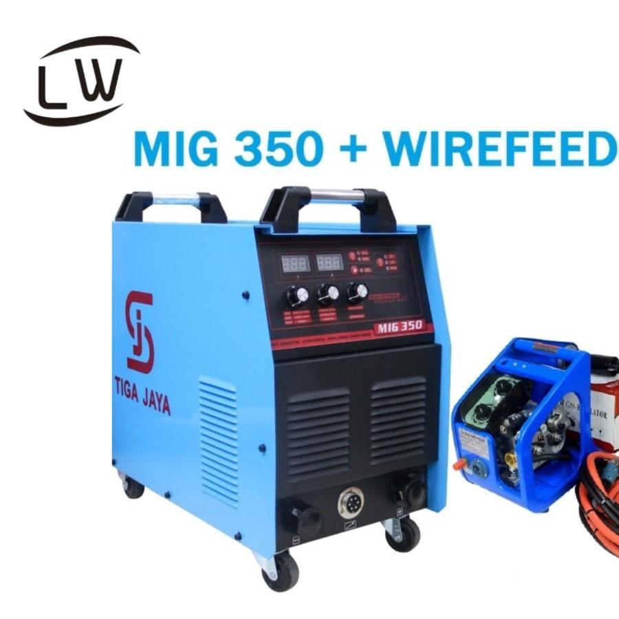 MESIN WELDING TRAFO LAS MMA & MIG 350 CO2 + WIRE FREEDER TIGA JAYA