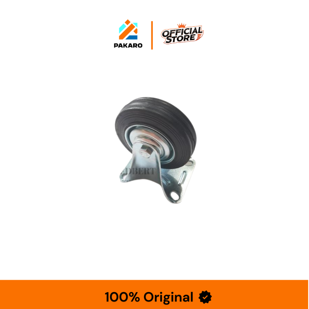 Roda Karet Hitam 4''-100MM Mati