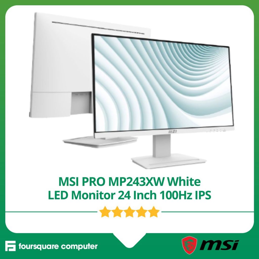 MSI PRO MP243XW White LED Monitor 24 Inch 100Hz IPS