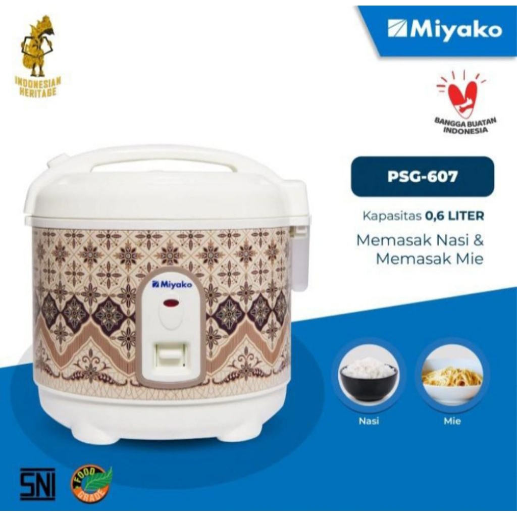 MIYAKO PGS-607 Rice Cooker 0,6 Liter