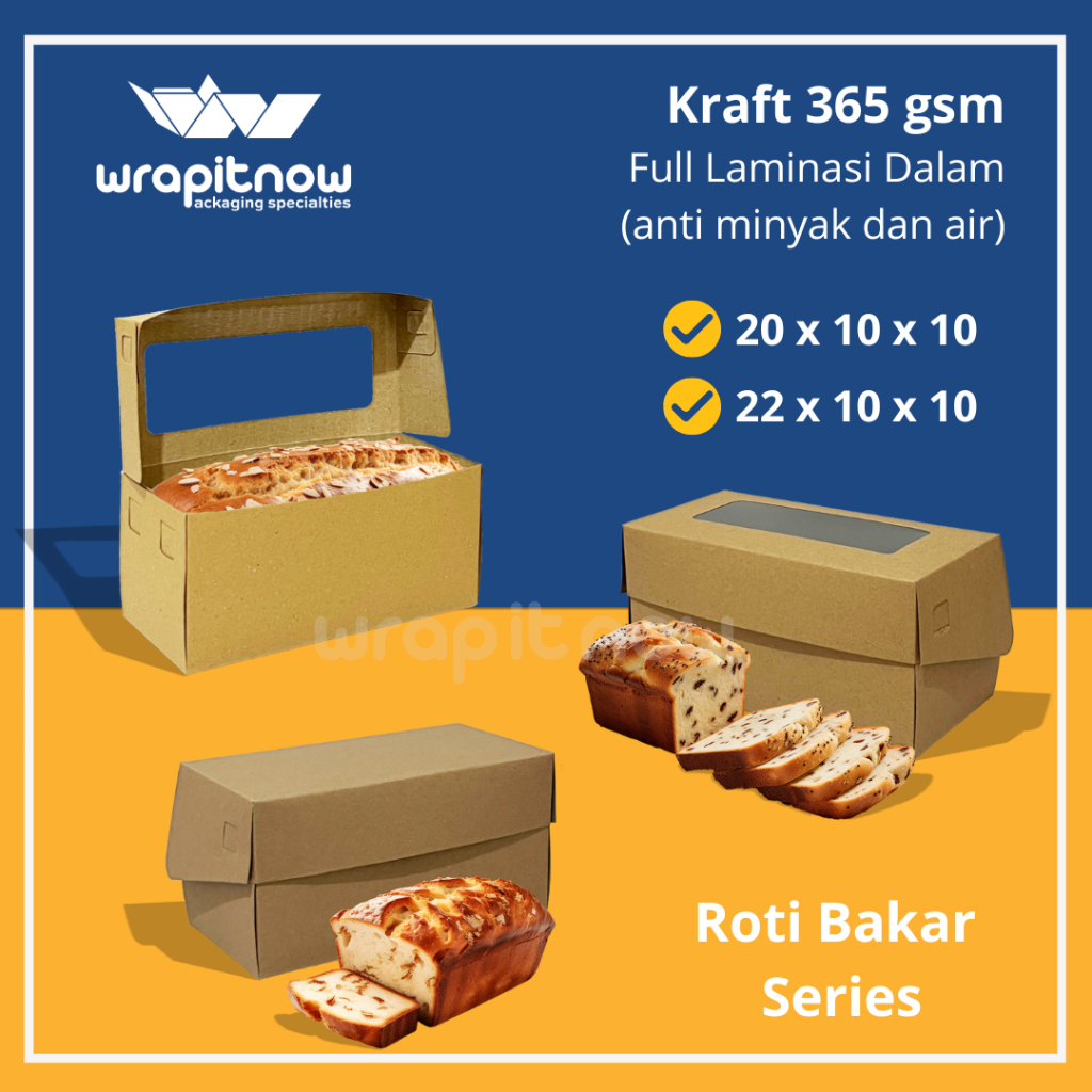 

Dus 22x10x10 20x10x10 Dus Bakery Roti Manis Bomboloni Bolu Gulung Pabrik Dus Kraft Murah
