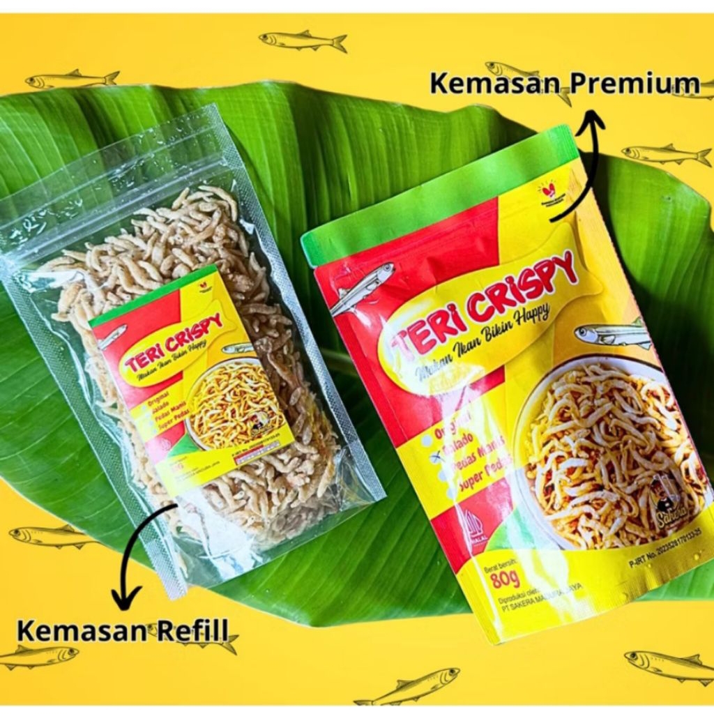 

Teri Crispy Sakera Lauk Makan Instan Anak Mpasi Non Msg 80g