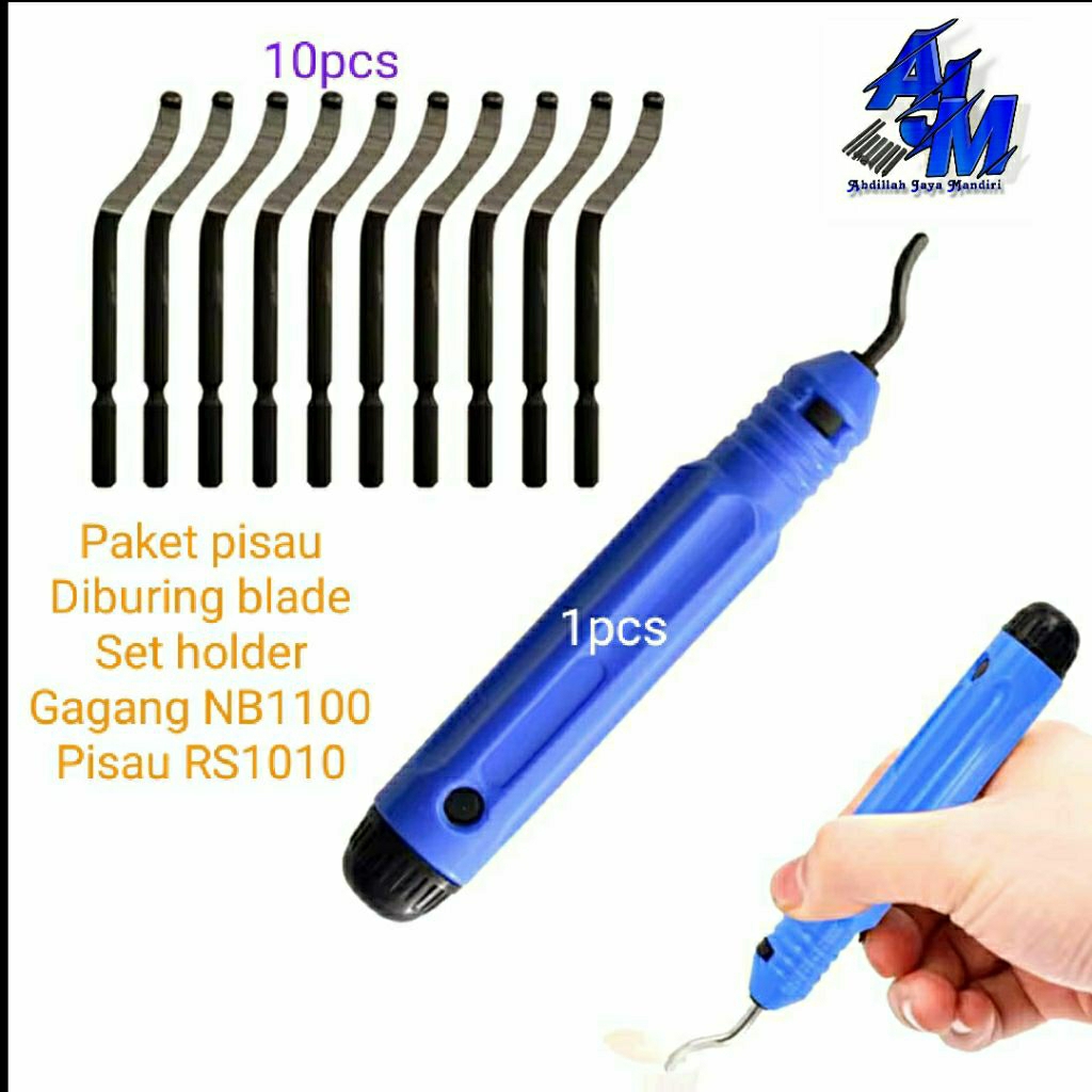 

1set pisau deburring blade BS1010 set holder NB1100 pisau camfering champer manual pisau kerok pengikis tepi ujung benda kerja yg tajam untuk material besi kayu pipa tembaga dll