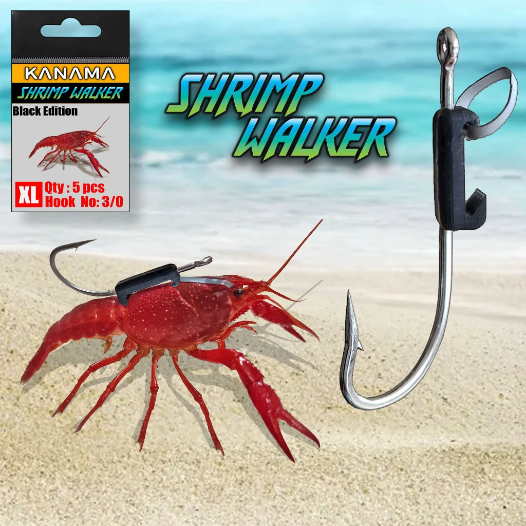 Mata Kail Pancing untuk Umpan Udang Hidup Vaname Memancing di Sungai Danau Laut Kanama Smart Bait