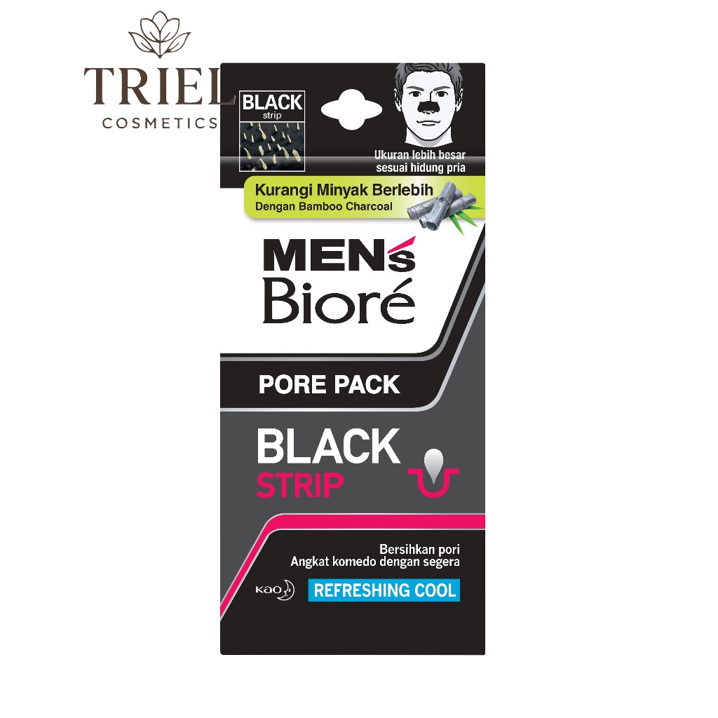 BIORE MEN PORE PACK BLACK STRIP ISI 4 / BIORE PORE