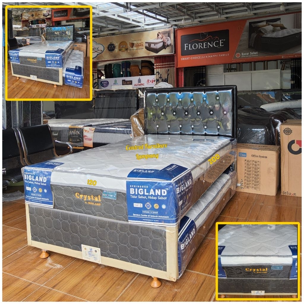 SPRINGBED SORONG TWINS CRISTAL 120 BY BIGLAND
