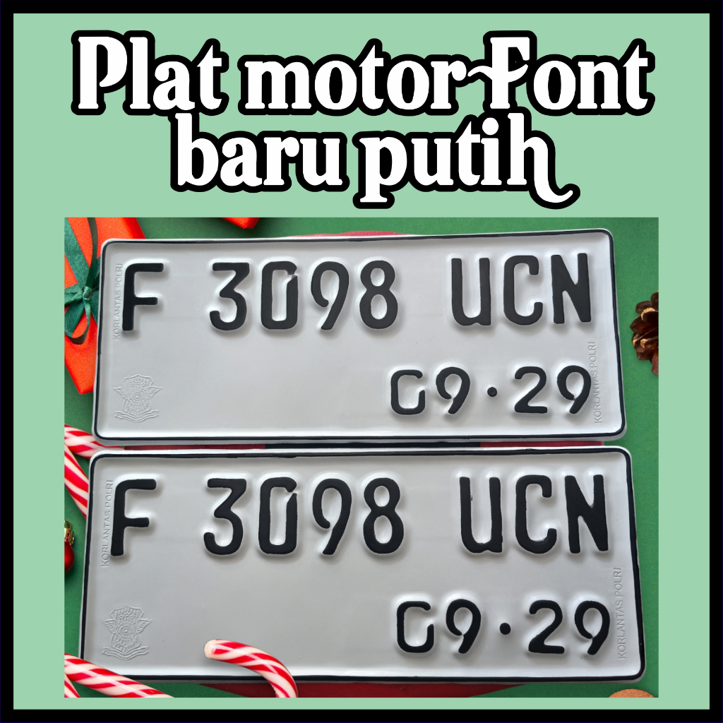 VARIASI PLAT MOTOR | FONT STANDAR/TERBARU BERLOGO SAMSAT