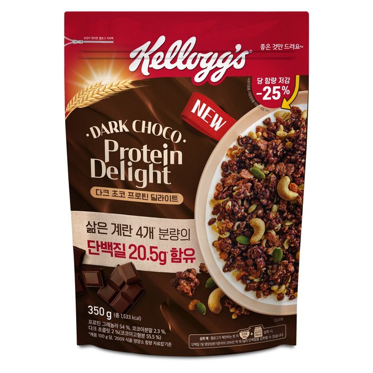 

KELLOGG'S DARK CHOCOLATE PROTEIN DELIGHT 350g