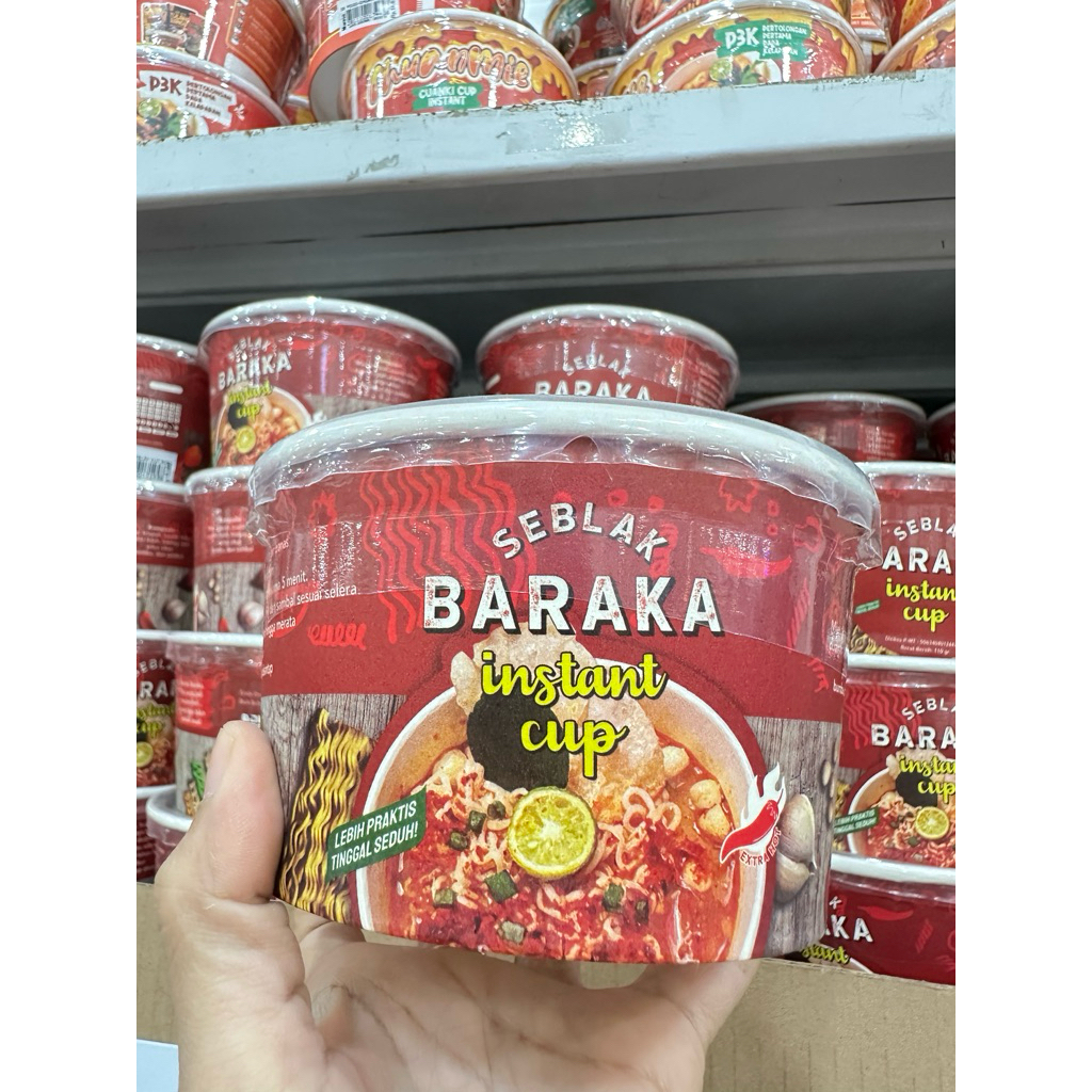 Seblak baraka instant kemasan cup bowl