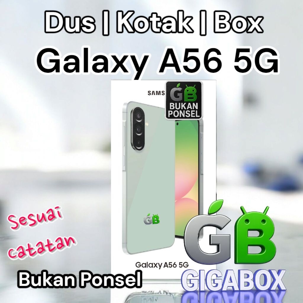 

Dus Kardus Box Galaxy A56 5G Tersedia Dus Only & Fullset (Sesuai Catatan)