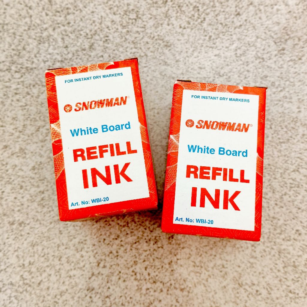 

Isi Spidol Hitam | Tinta Spidol | Refill INK SNOWMAN White Board