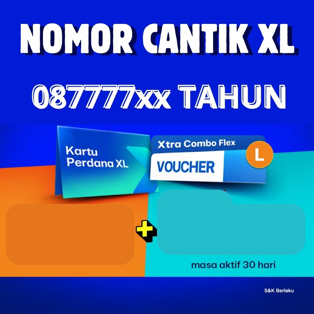 NOMOR CANTIK XL SERI TAHUN LAHIR 2000 tahun 1999 XL 087777
