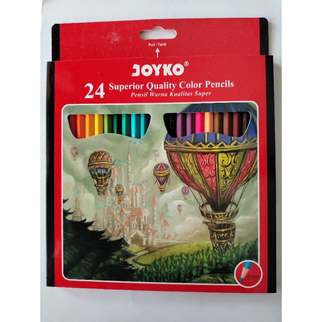 

Joyko CP-101 Pensil Warna Superior Quality Color Pencils HexagonalGrip