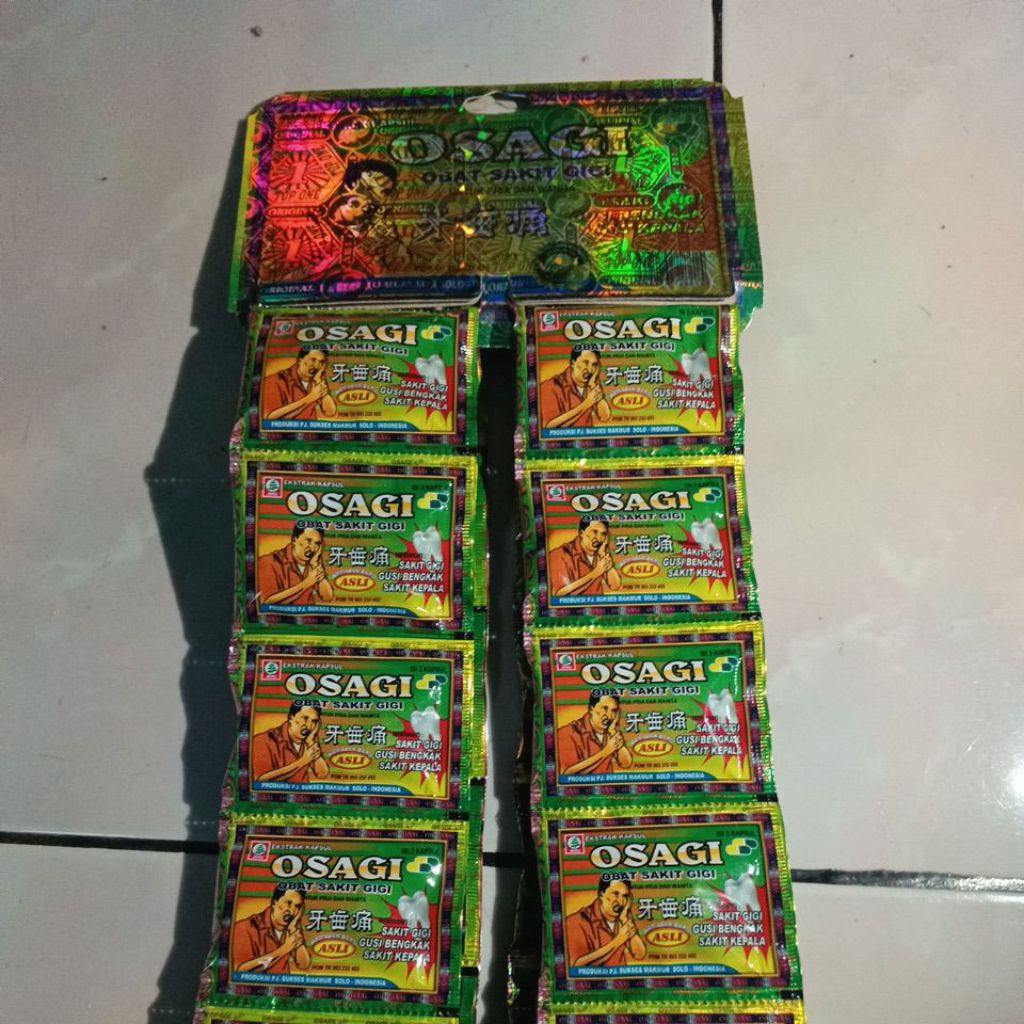 

OSAGI hijau obat sakit gigi original