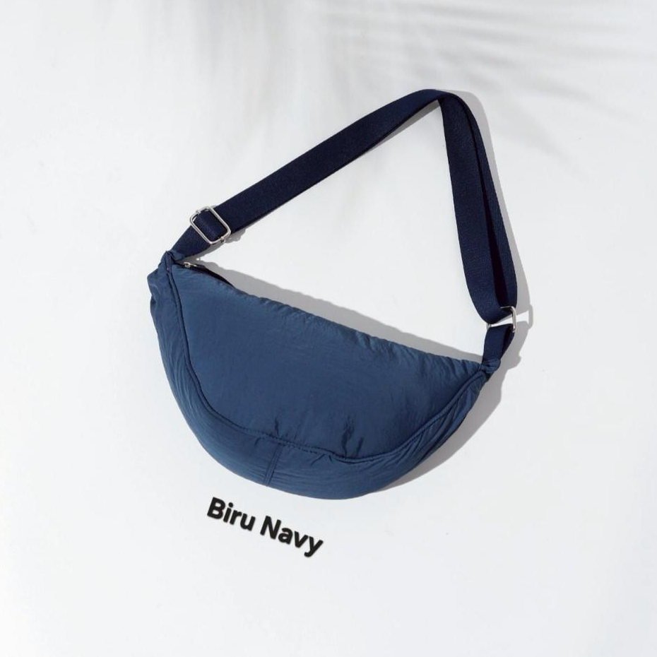 Tas Slingbag Unisex Cewek Cowok Ala Tas Selempang Pria Mini  Tas Perahu Parasut Nylon