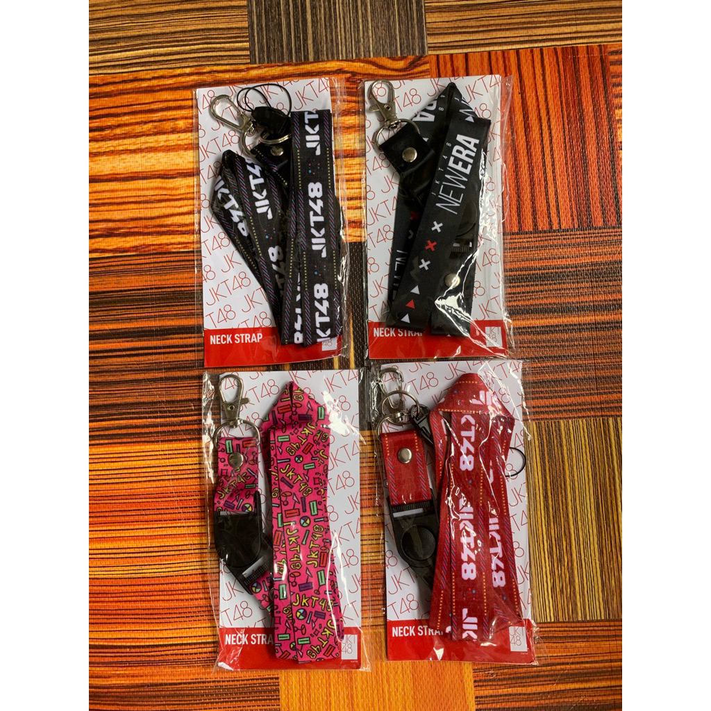 LANYAR JKT48 OFFICIAL | LANYARD NEW ERA LANYARD 2.0 ANIMALS PINK PUZZLE