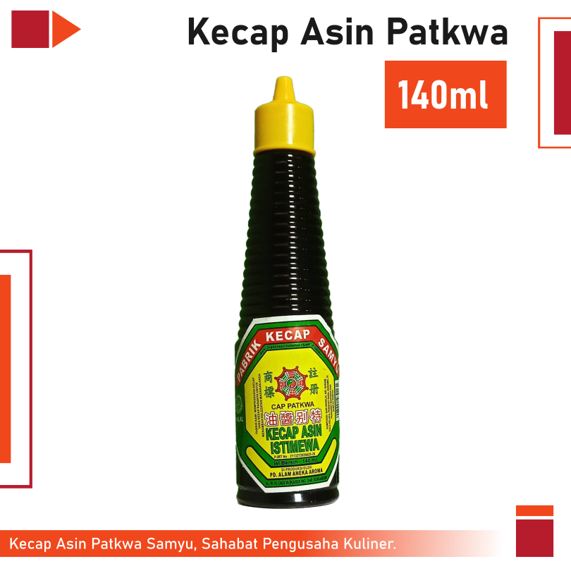

Kecap Asin Samyu Patkwa Kuning - kemasan botol mini 140ml