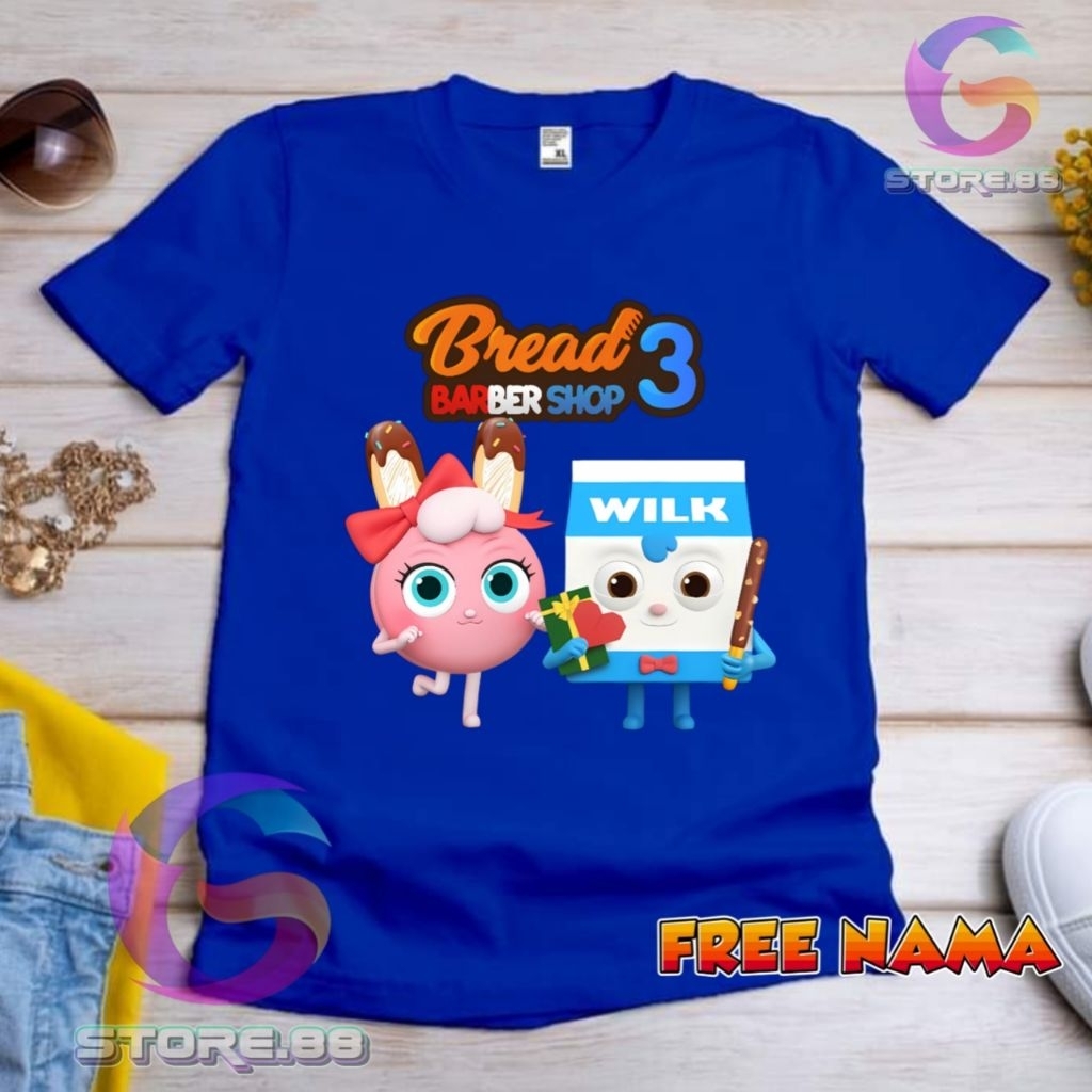 Baju kaos anak bread barbershop kaos anak