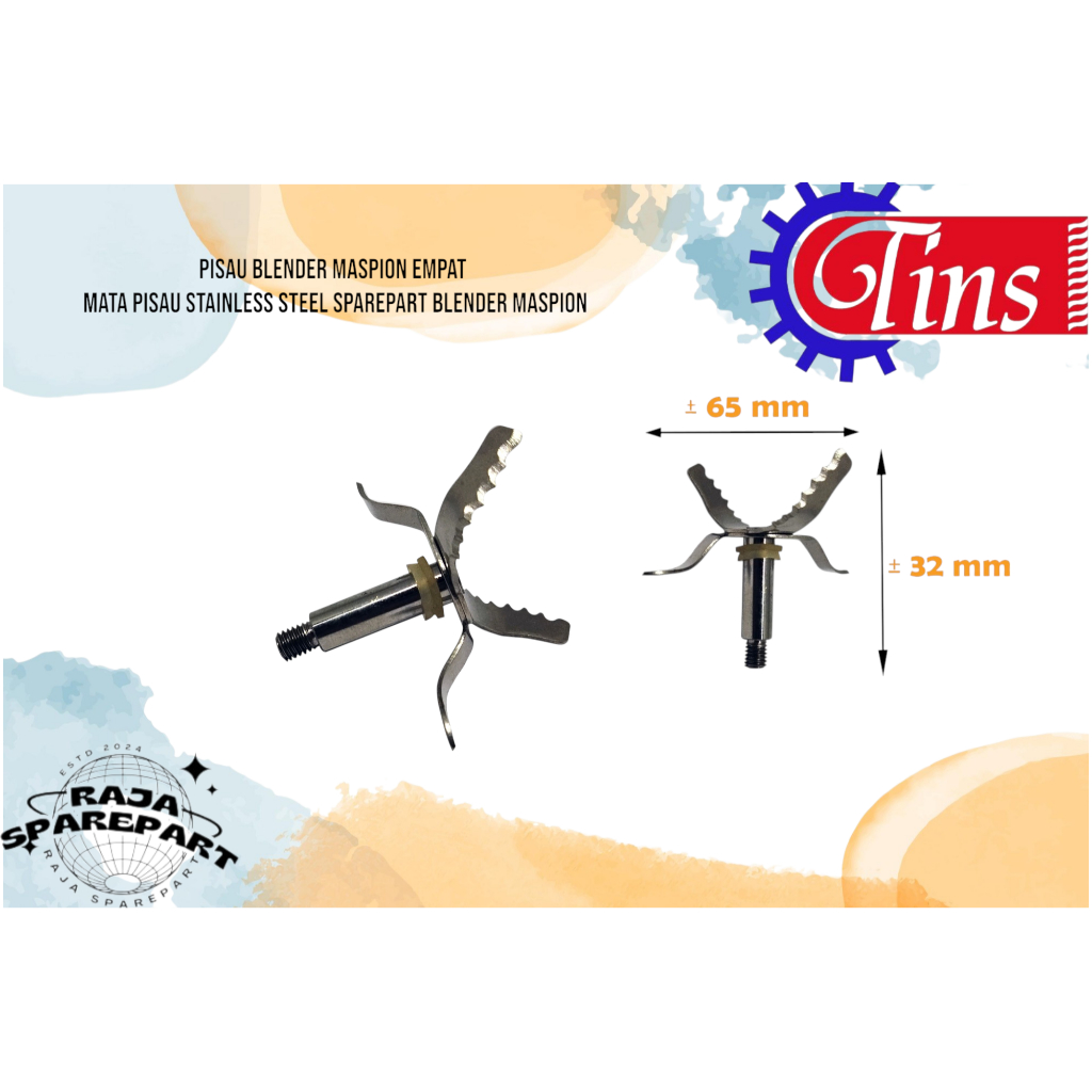 PISAU BLENDER MASPION EMPAT MATA PISAU STAINLESS STEEL SPAREPART BLENDER MASPION