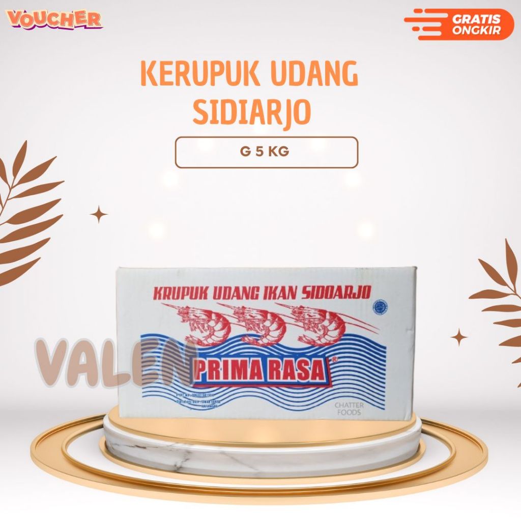 

Krupuk Udang Ikan Sidoarjo Prima Rasa Jenis G 5 kg / Kerupuk Udang